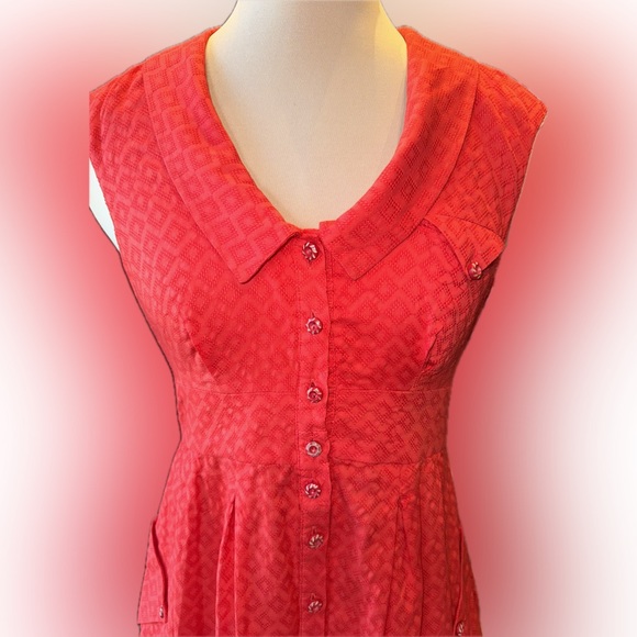 EUC Anthropologie Postmark Retro Style Four Corners Shirt Dress - Picture 2 of 9